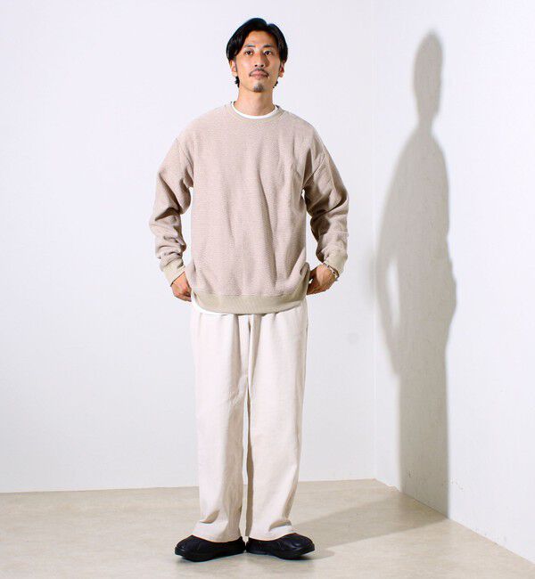 GLOSTER「【ロンT以上スウェット未満】ハニカム裏起毛ロングスリーブ」|Tシャツ・カットソー|