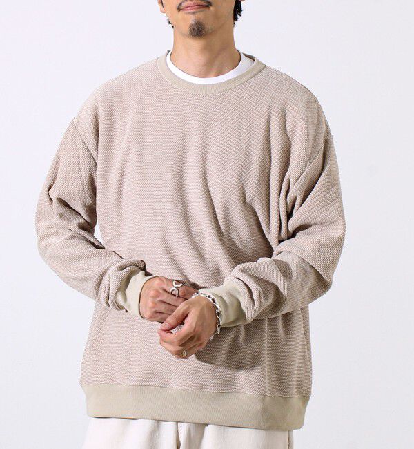 GLOSTER「【ロンT以上スウェット未満】ハニカム裏起毛ロングスリーブ」|Tシャツ・カットソー|