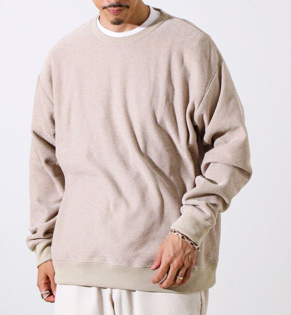 GLOSTER「【ロンT以上スウェット未満】ハニカム裏起毛ロングスリーブ」|Tシャツ・カットソー|