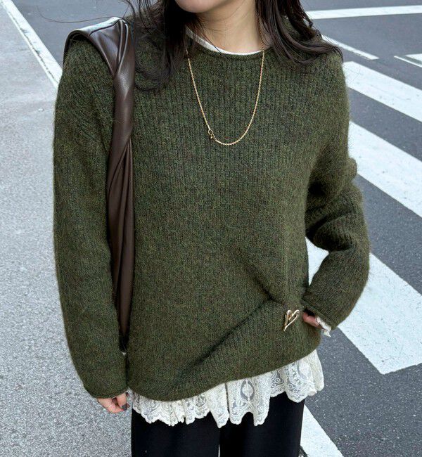 fredy emue「レースドッキングロンTシャツ」|Tシャツ・カットソー|