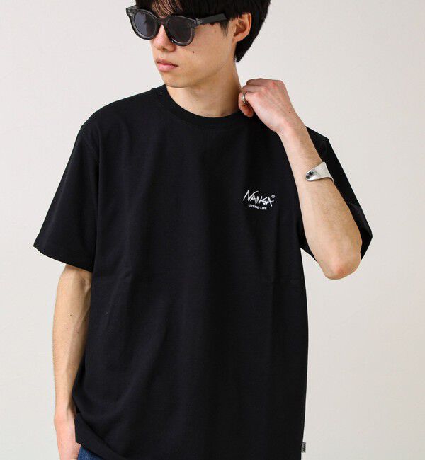 GLOSTER「【NANGA&times;GLOSTER】別注① Rect Backprint Tee」|Tシャツ・カットソー|