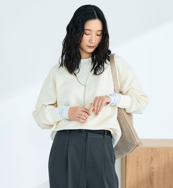 fredy emue「ハートキルトスウェットプルオーバー」|Tシャツ・カットソー|