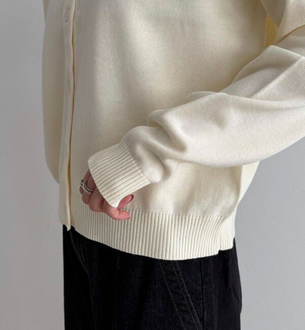 fredy emue「【GEVACO/ゲバコ】別注コットンラウンドネックカーデ」|カーディガン|