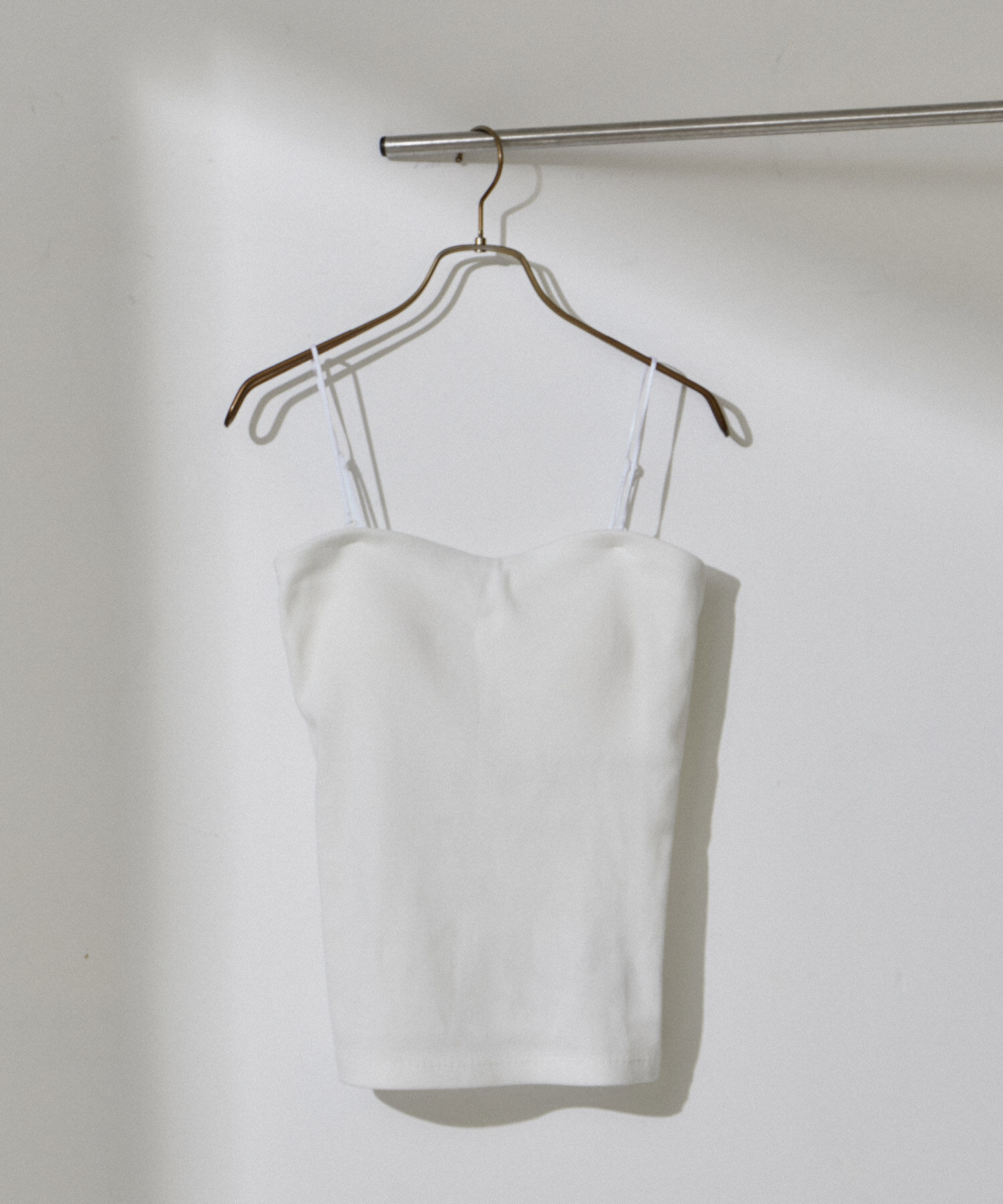 SALON adam et rope'「【追加】コットンリブカップ付きベアキャミ2」|チューブトップ|