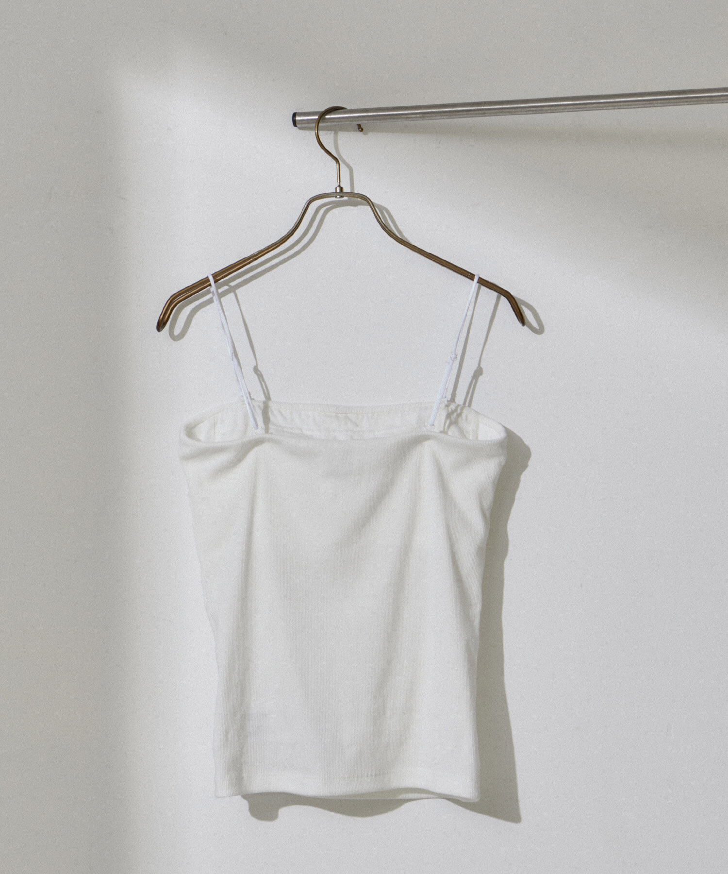 SALON adam et rope'「【追加】コットンリブカップ付きベアキャミ2」|チューブトップ|