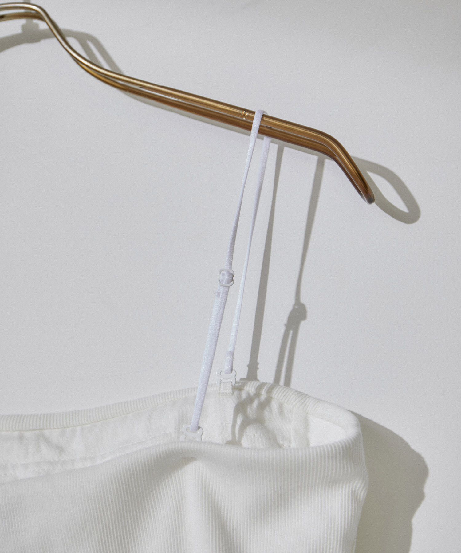 SALON adam et rope'「【追加】コットンリブカップ付きベアキャミ2」|チューブトップ|