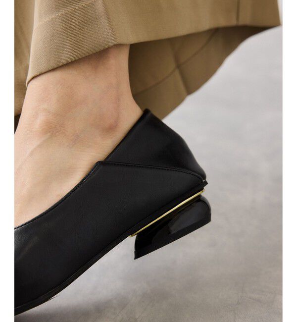 VIS「さっと履けるVカットバブーシュパンプス/2WAY」|パンプス|