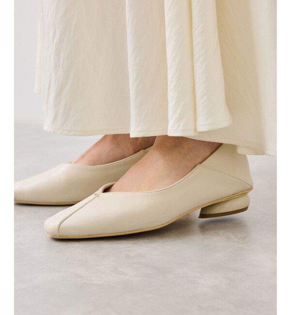 VIS「さっと履けるVカットバブーシュパンプス/2WAY」|パンプス|