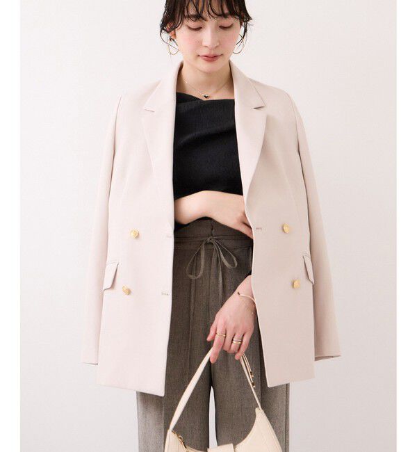 VIS「ドレープオフショルダーリブニット/イージーケア」|ニット・セーター|