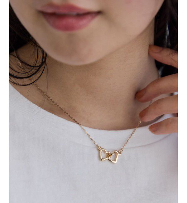 VIS「ダブルハートネックレス」|ネックレス|