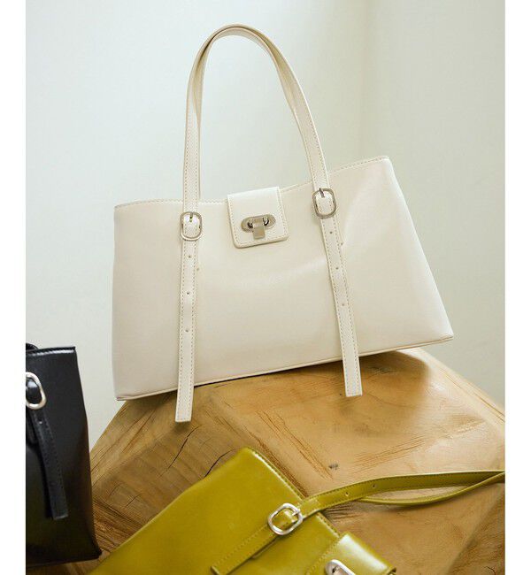 VIS「2層ロングハンドルバッグ」|トートバッグ|