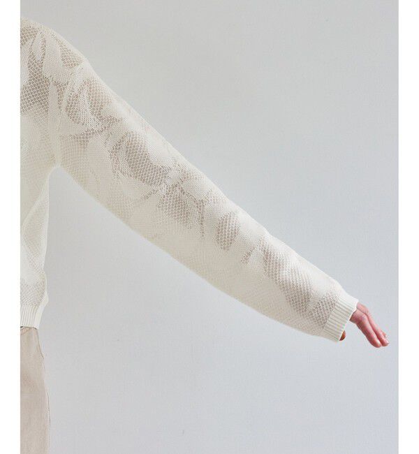 VIS「メッシュジャカードニットプルオーバー/イージーケア」|ニット・セーター|