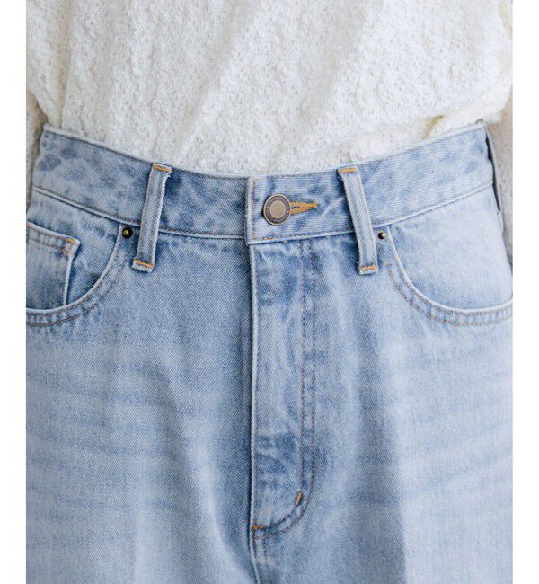 VIS「カラーフレアデニムパンツ」|デニム|