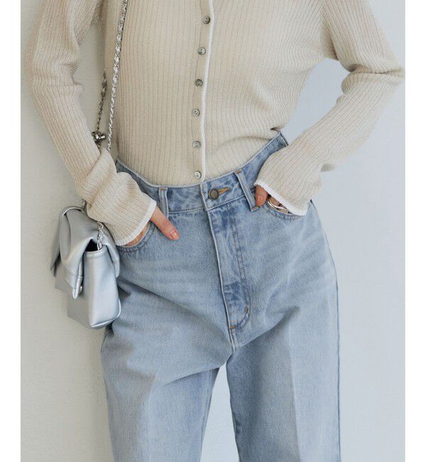 VIS「カラーフレアデニムパンツ」|デニム|