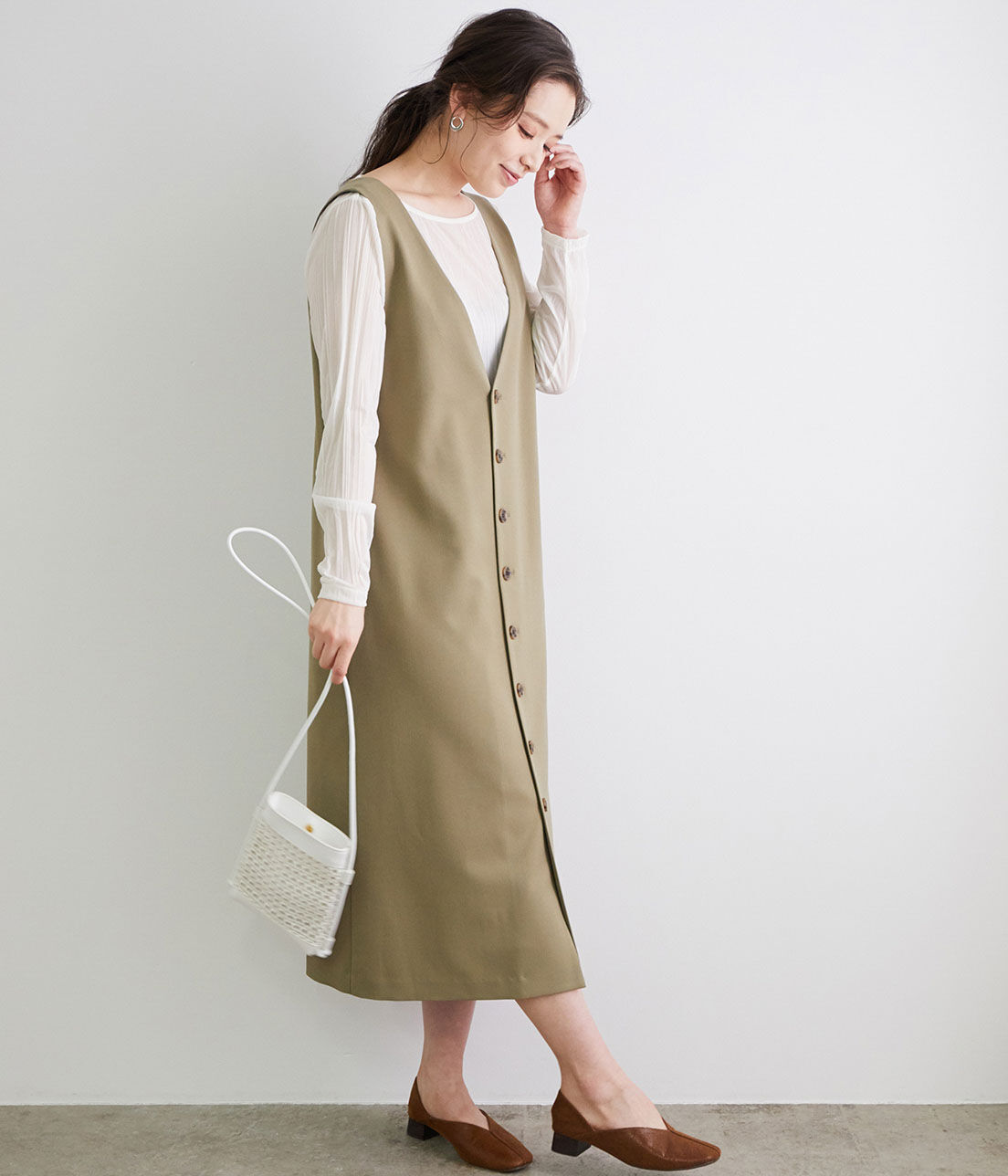 Rope&rsquo;Picnic「シアーワッシャーカットプルオーバー」|Tシャツ・カットソー|