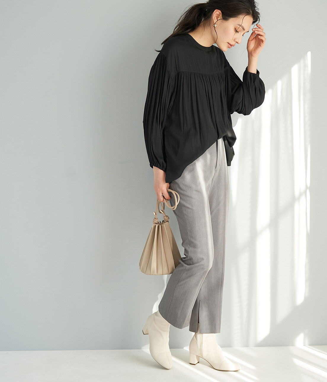 Rope&rsquo;Picnic「【emur】スリットテーパードパンツ」|その他|