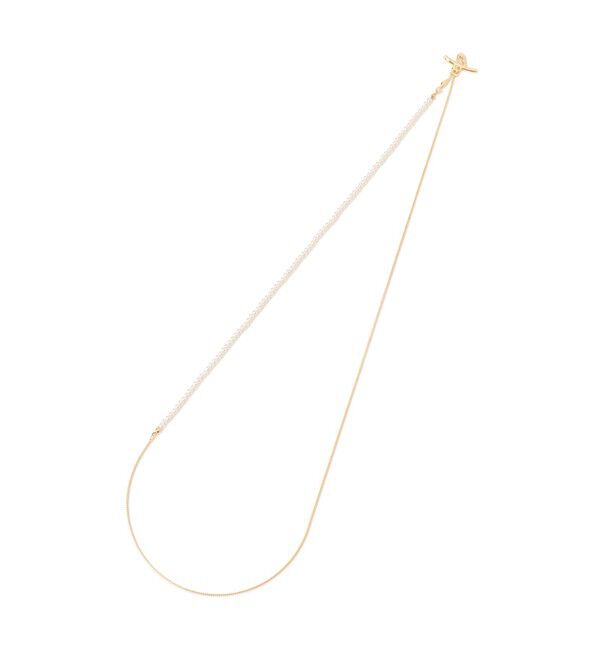 ROPE PICNIC PASSAGE「パール&times;チェーンラリエットネックレス」|ネックレス|