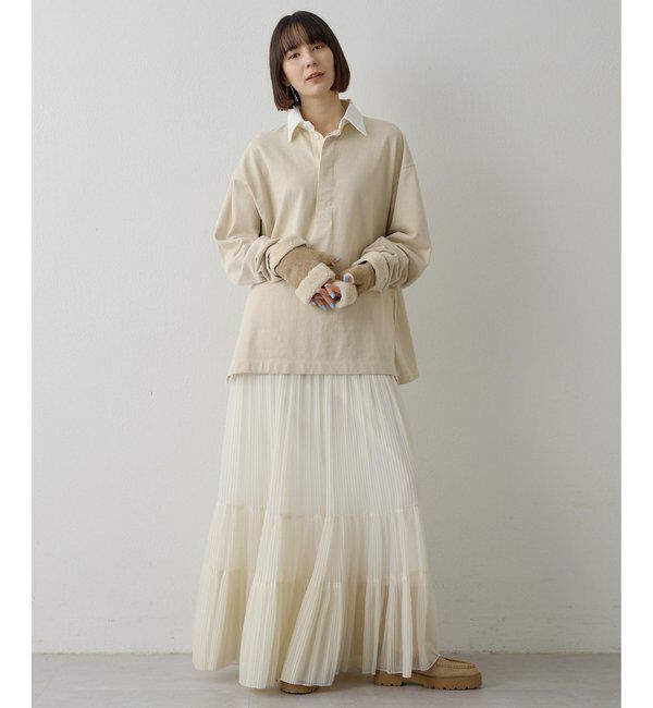  「刺繍ラガーシャツ」|Tシャツ・カットソー|