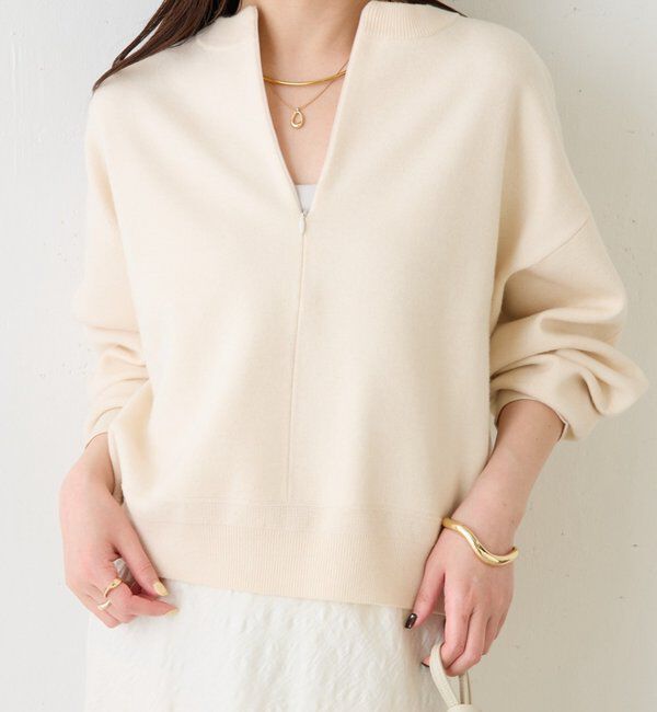  「《総売上数1.6万枚突破！》ジップスウェットライクニット」|ニット・セーター|
