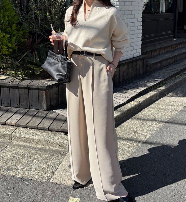  「《総売上数1.6万枚突破！》ジップスウェットライクニット」|ニット・セーター|