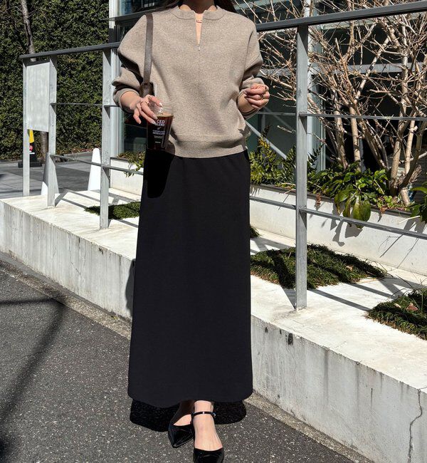  「《総売上数1.6万枚突破！》ジップスウェットライクニット」|ニット・セーター|