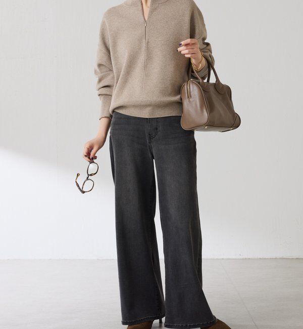  「《総売上数1.6万枚突破！》ジップスウェットライクニット」|ニット・セーター|