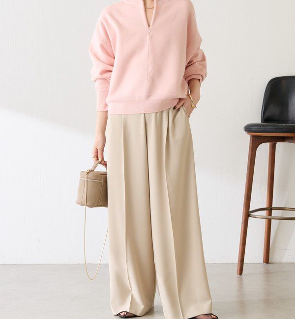  「《総売上数1.6万枚突破！》ジップスウェットライクニット」|ニット・セーター|