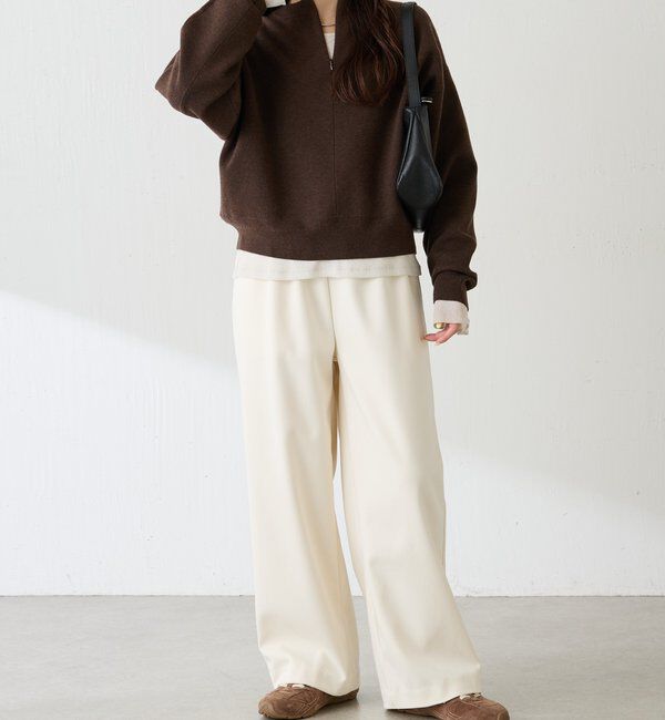  「《総売上数1.6万枚突破！》ジップスウェットライクニット」|ニット・セーター|