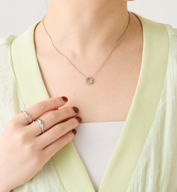  「【PAPILLONNER/パピヨネ】ラウンドトップ2WAYネックレス」|リング|