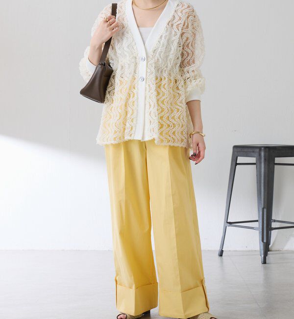  「ロールアップワイドパンツ」|チノ|