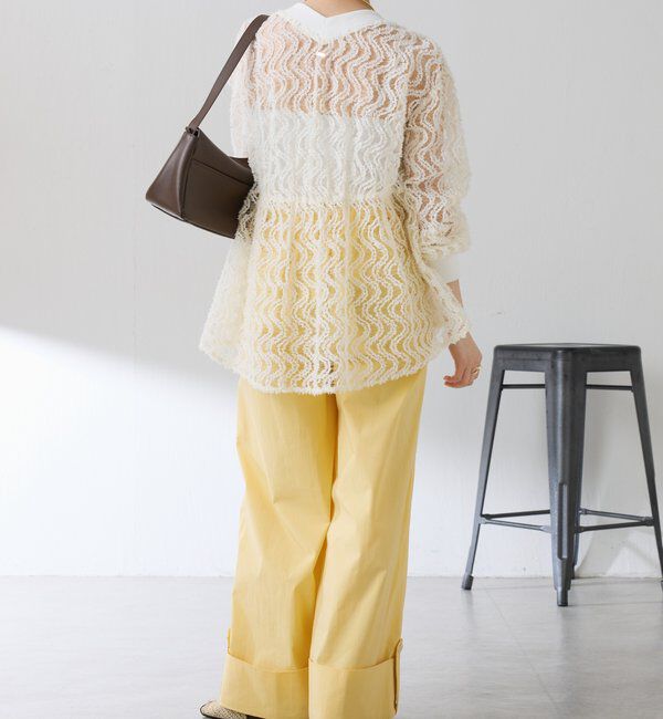  「ロールアップワイドパンツ」|チノ|