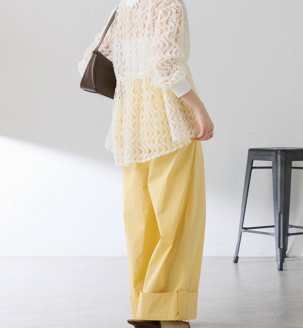  「ロールアップワイドパンツ」|チノ|