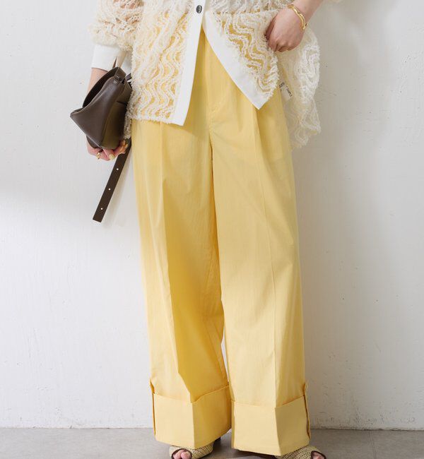  「ロールアップワイドパンツ」|チノ|