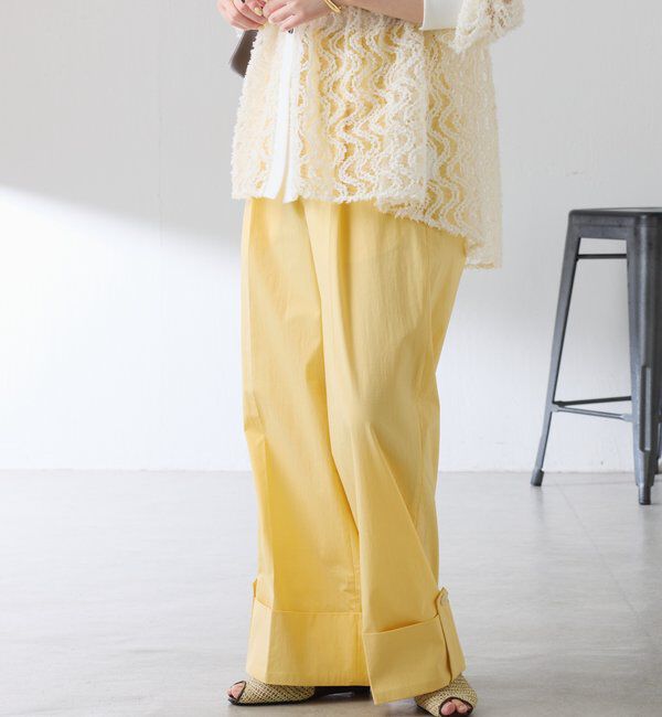  「ロールアップワイドパンツ」|チノ|