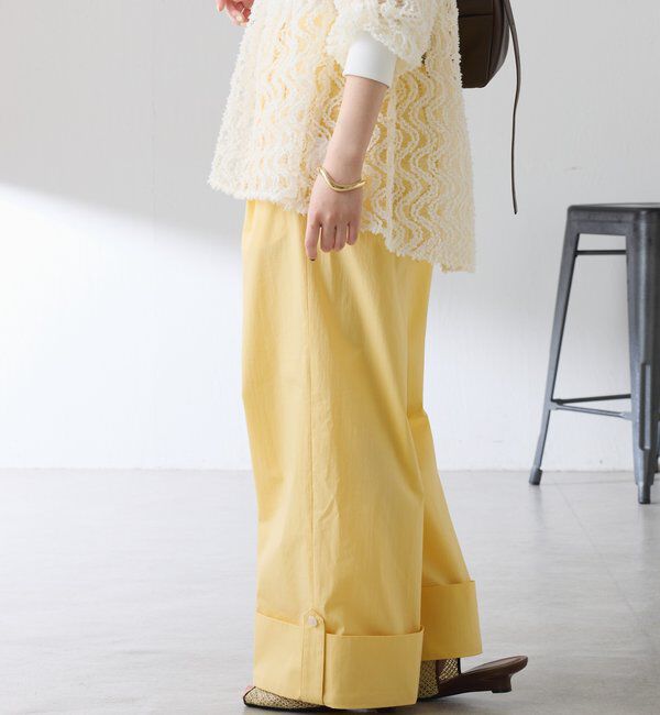  「ロールアップワイドパンツ」|チノ|