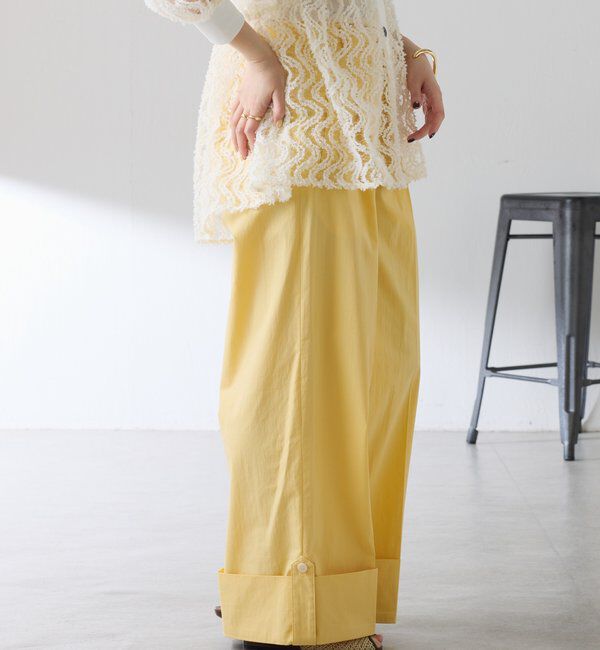  「ロールアップワイドパンツ」|チノ|