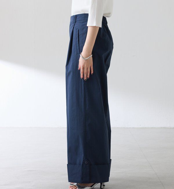  「ロールアップワイドパンツ」|チノ|