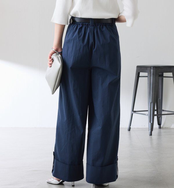  「ロールアップワイドパンツ」|チノ|