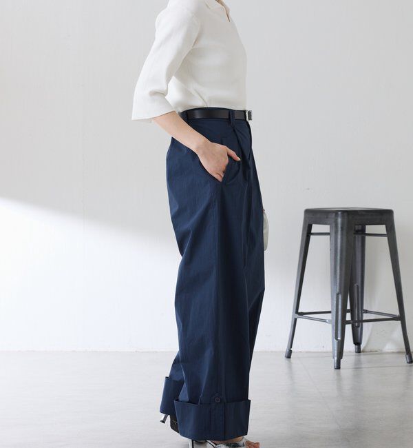  「ロールアップワイドパンツ」|チノ|