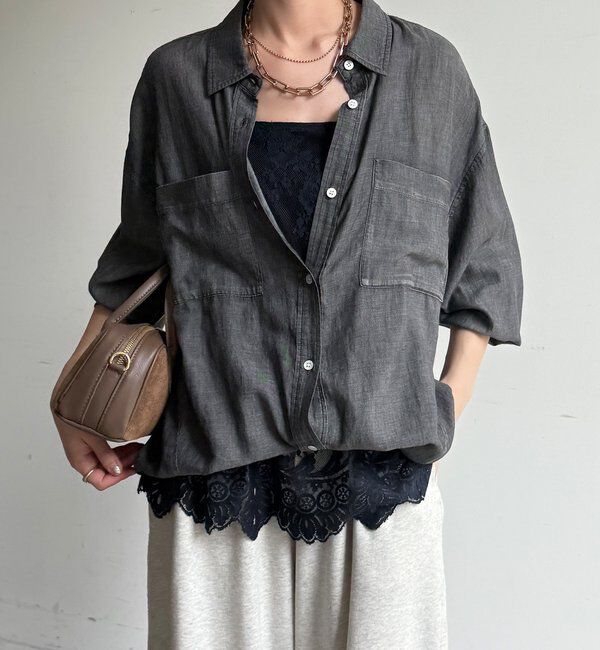  「【新色追加】スカラレースキャミ」|シャツ・ブラウス|