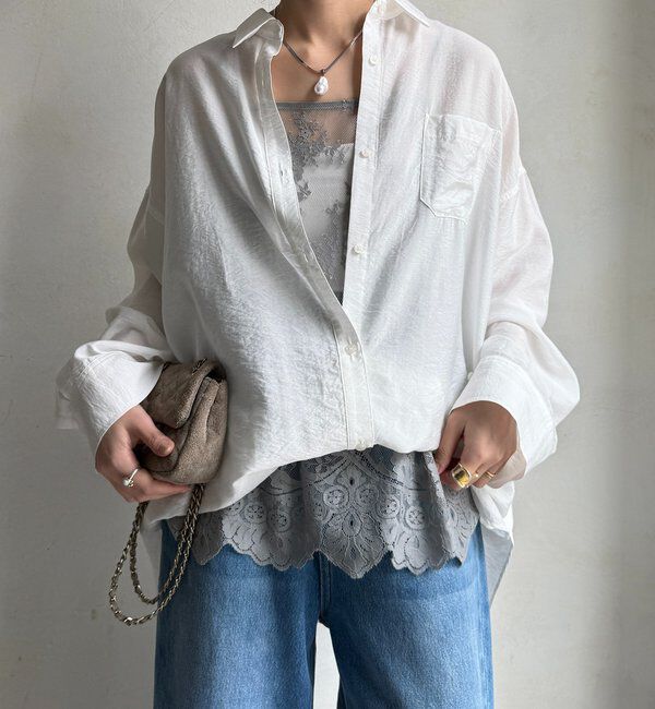  「【新色追加】スカラレースキャミ」|シャツ・ブラウス|