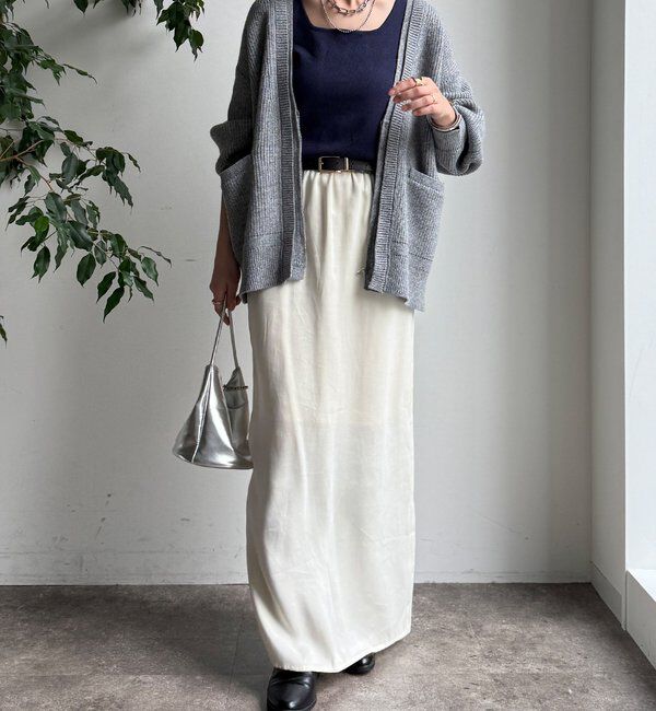  「ジップニットカーディガン」|カーディガン|