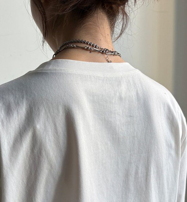  「裾異素材切替フリルカットソー」|Tシャツ・カットソー|