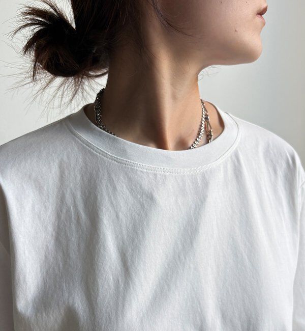  「裾異素材切替フリルカットソー」|Tシャツ・カットソー|