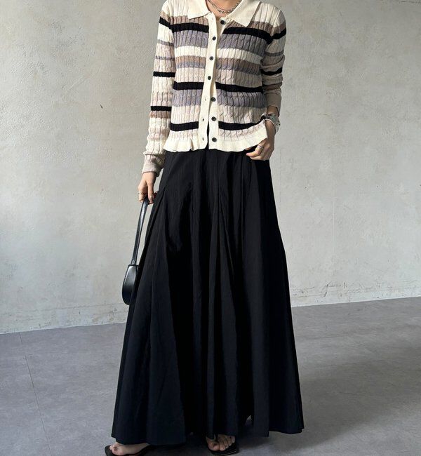  「【WEB限定】マルチボーダーポロニット」|ニット・セーター|