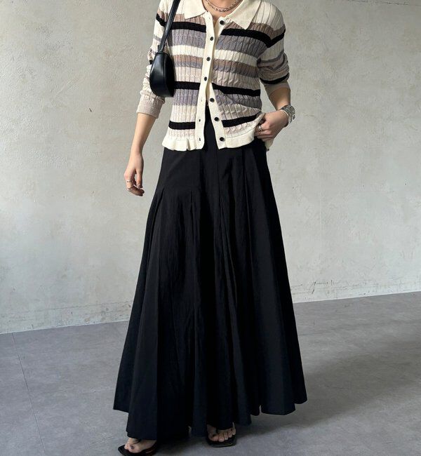  「【WEB限定】マルチボーダーポロニット」|ニット・セーター|