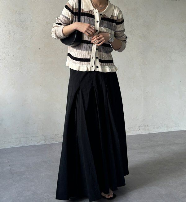  「【WEB限定】マルチボーダーポロニット」|ニット・セーター|