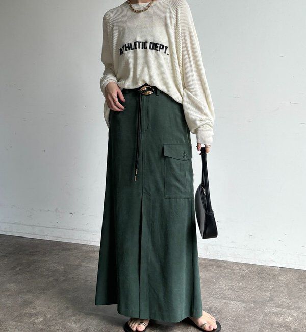  「【セットアップ可能】ワッフル編みロゴプリントニット」|ニット・セーター|