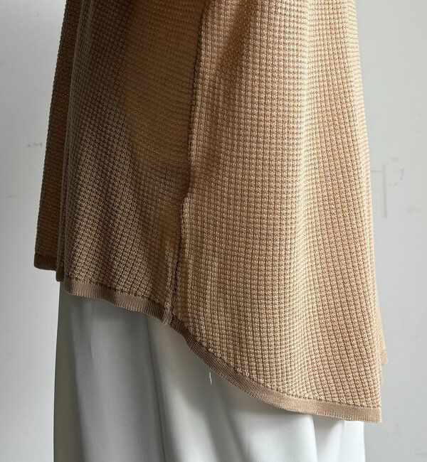  「【セットアップ可能】ワッフル編みロゴプリントニット」|ニット・セーター|