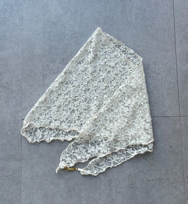  「レースマグネット付スカーフ」|マフラー|